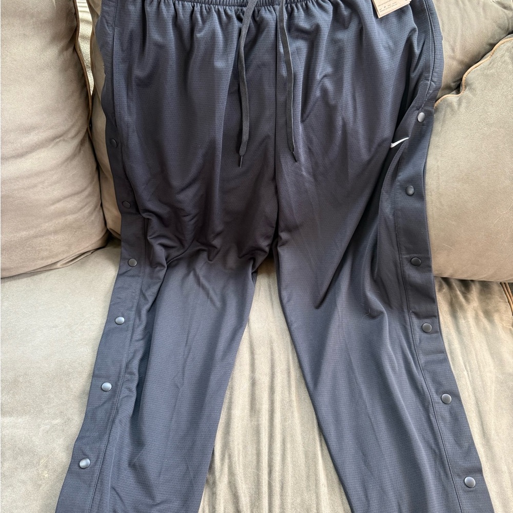 Nike Black Track Pants with Snap Buttons
